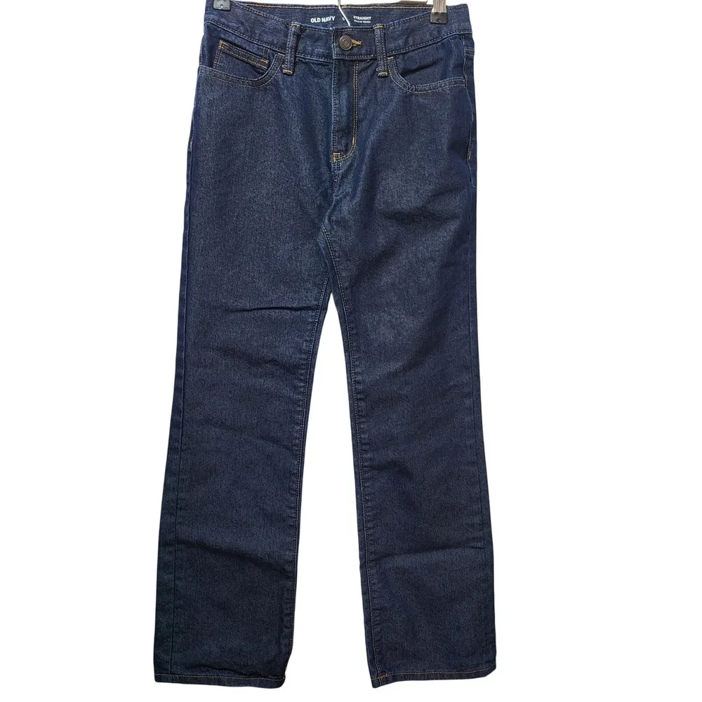 Old Navy Kids Straight Built in Tough Dark Wash‎ Denim Jeans Size 12